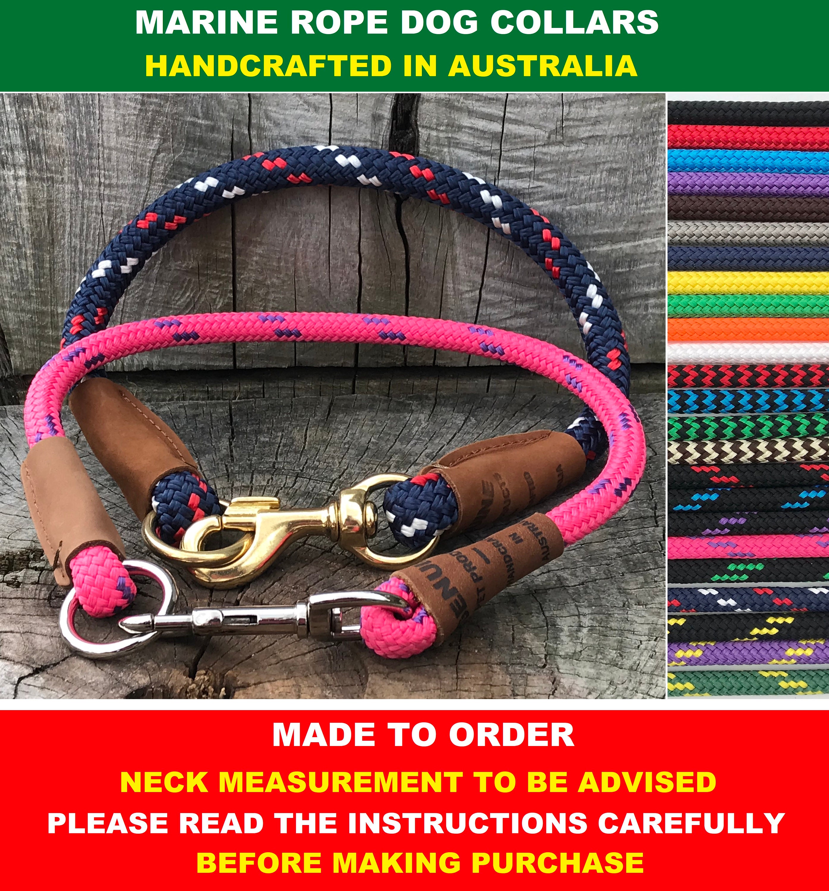 Australian Handmade Dog Collars and Leads