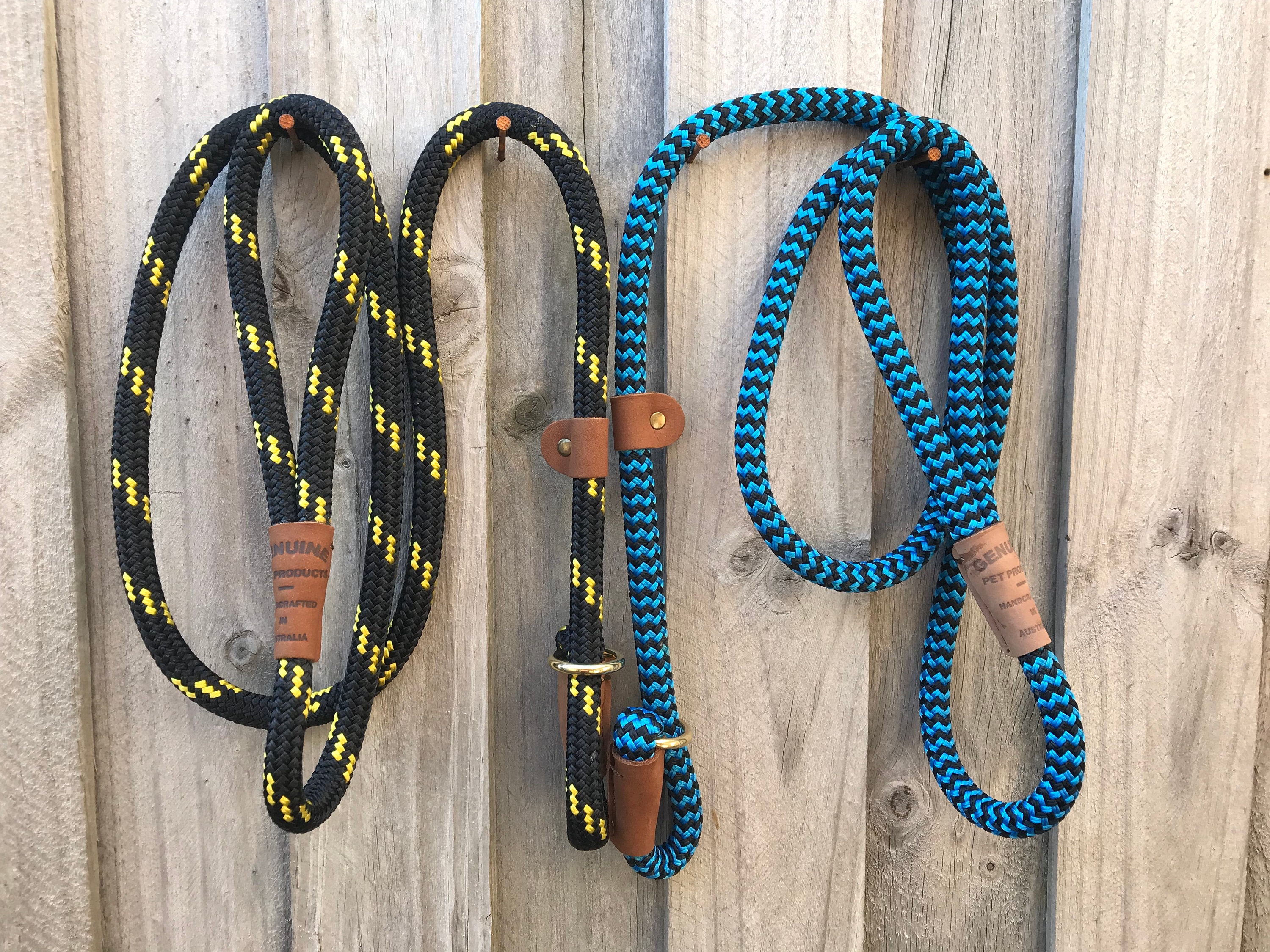 Dog Leads Slip Leashes Training Lead Collar Harness Solid Marine Soft Round  Rope Heavy Duty -  Canada
