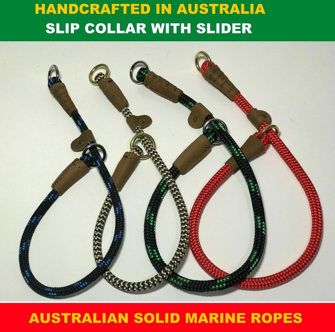 Dog Slip Collar Training Collars Soft Gentle Rope Slip Check Chocker