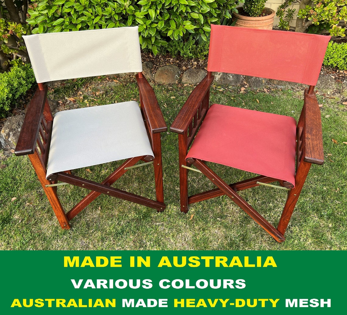 Heavy Duty Mesh Outdoor Director Chair Replacement Covers Etsy Australia