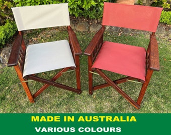 Australian Made Heavy Duty Mesh Outdoor Director Chair Replacement Covers