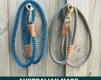 Dog Lead Leash Round Solid Rope Collar Harness AUSTRALIAN HANDMADE