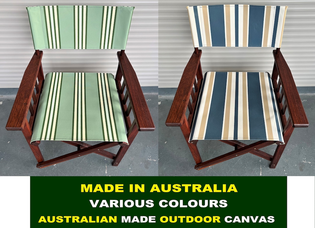 Australian Made Heavy Duty Canvas Outdoor Director Chair Replacement ...