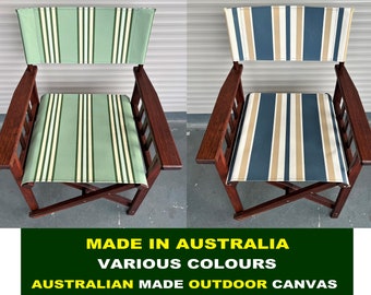 Australian Made Heavy Duty Canvas Outdoor Director Chair Replacement Covers