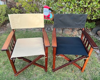 Australian Made Heavy Duty Canvas Outdoor Director Chair Replacement Covers