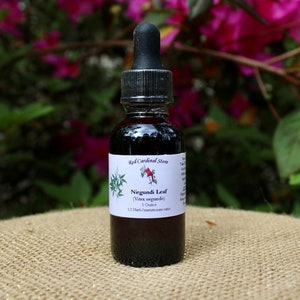 Nirgundi Leaf (Chaste Tree, Vitex Negundo) Tincture Herb Extract Double Extraction