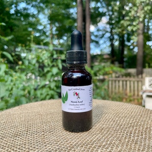 Neem Leaf Tincture Herb Extract Double Extraction