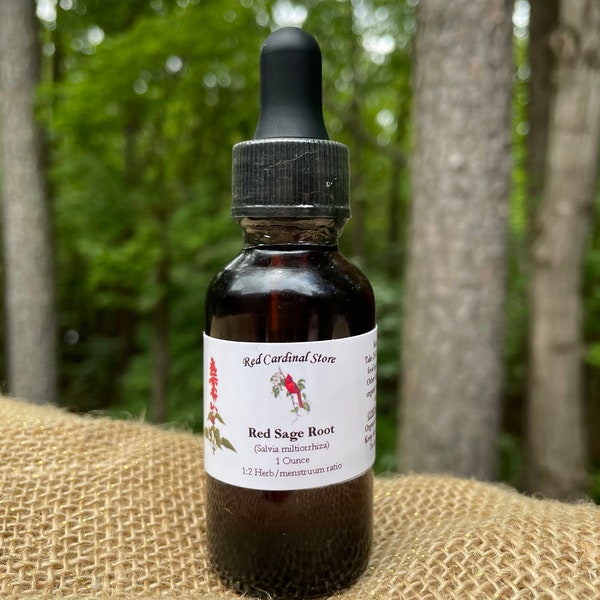 Red Sage Root Tincture Herb Extract Double Extraction