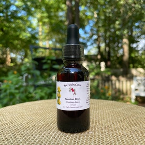 Gentian Root (Gentiana Lutea, Yellow Gentian) Tincture Herb Extract Double Extraction