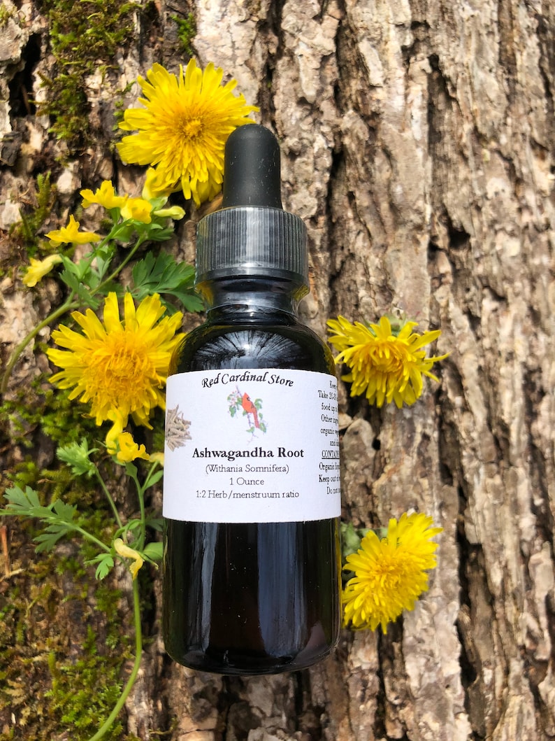 Ashwagandha Root Tincture Herb Extract Double Extraction 1 oz