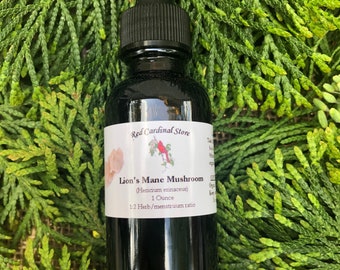 Lion&#39;s Mane Mushroom Tincture Herb Extract Double Extraction