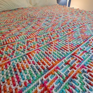 Psychedelic Dreams - Overlay Mosaic Crochet Pattern - Charts and Written Pattern