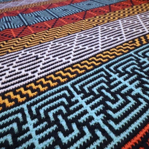 Magic Eye Throw Blanket - Overlay Mosaic Crochet Pattern