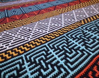 Magic Eye Throw Blanket - Overlay Mosaic Crochet Pattern