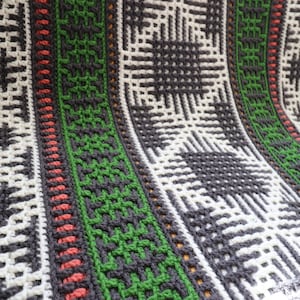 North Star Blanket - Overlay Mozaïek haakpatroon - Grafieken en geschreven patroon