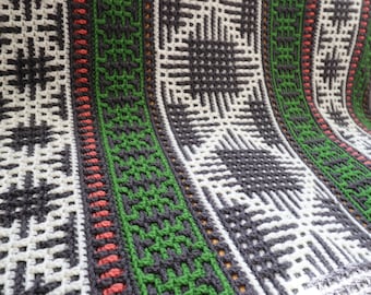 North Star Blanket - Overlay Mosaic Crochet Pattern - Charts and Written Pattern