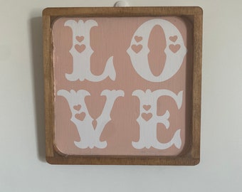 LOVE wooden sign