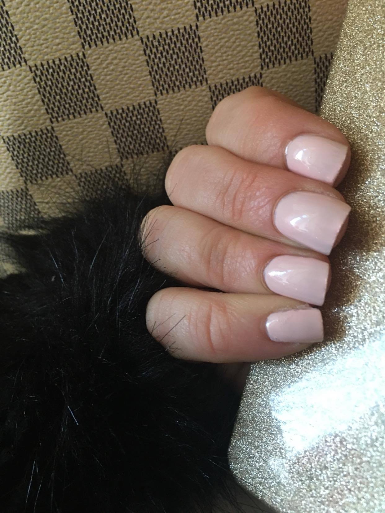 Square Baby Pink Nail Set | Etsy