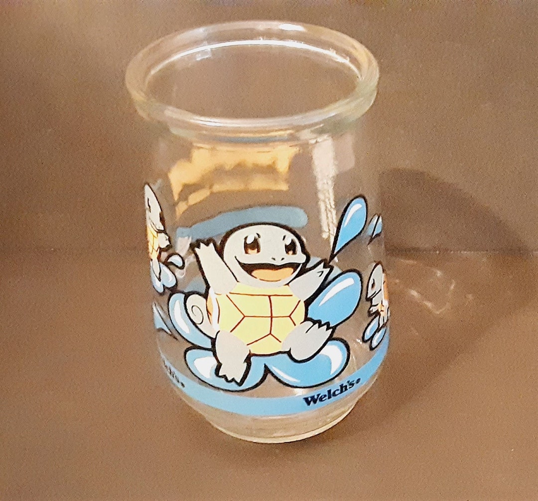 Pokemon Squirtle Welch's Jelly Glass Jar Collectible 1999 Etsy