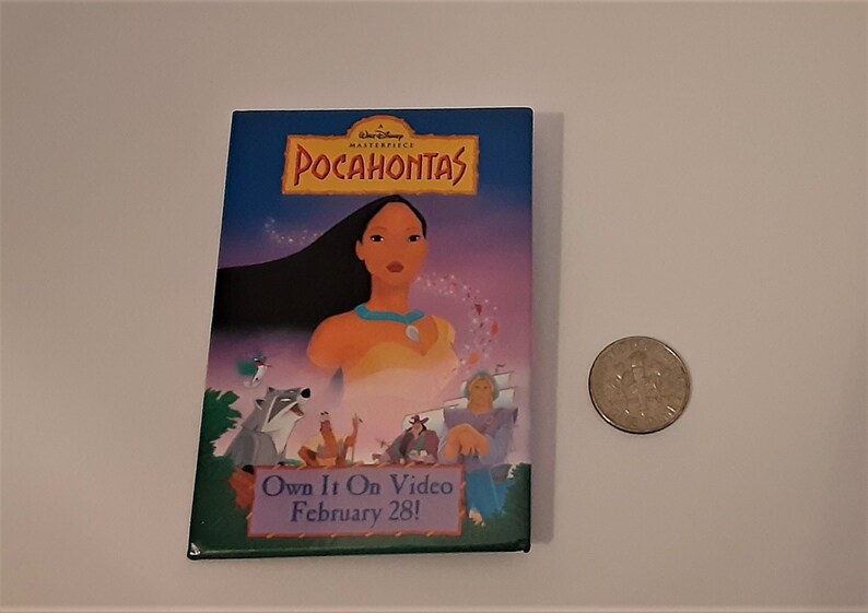 Pocahontas Disney Pin Button Vintage Promo