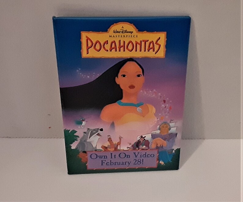 Pocahontas Disney Pin Button Vintage Promo