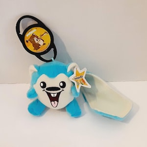 Neopets Blue Meerca Plush Toy with Symol Petpet Clip McDonald&#39;s 2005
