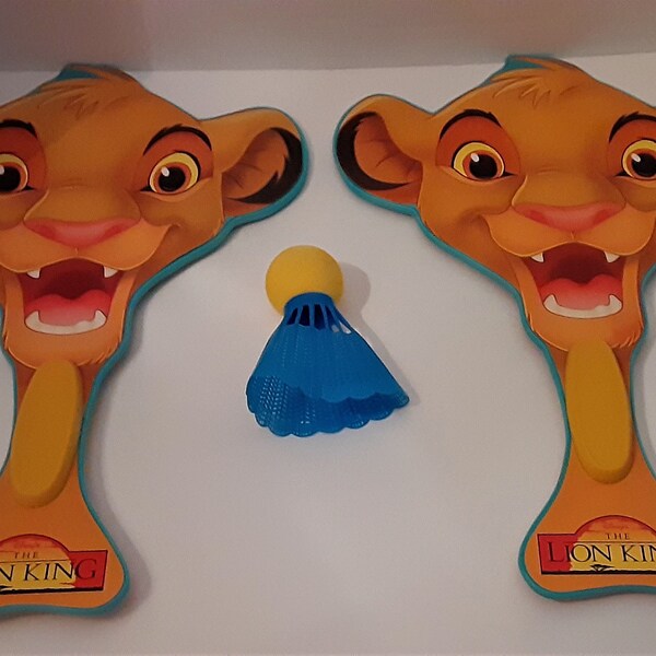 Lion King Simba Paddle Set Birdie Badminton Hilco