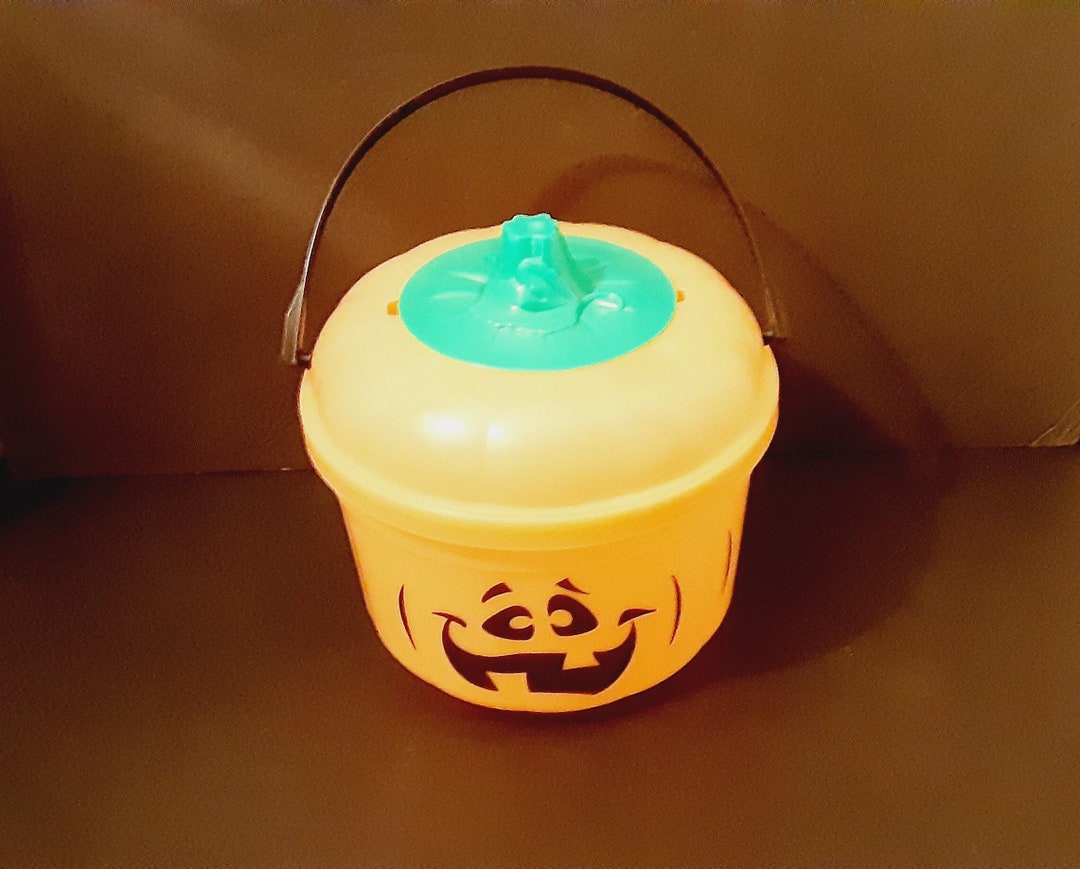 Mcdonalds Halloween Pumpkin Bucket With Cookie Cutter Vintage Etsy