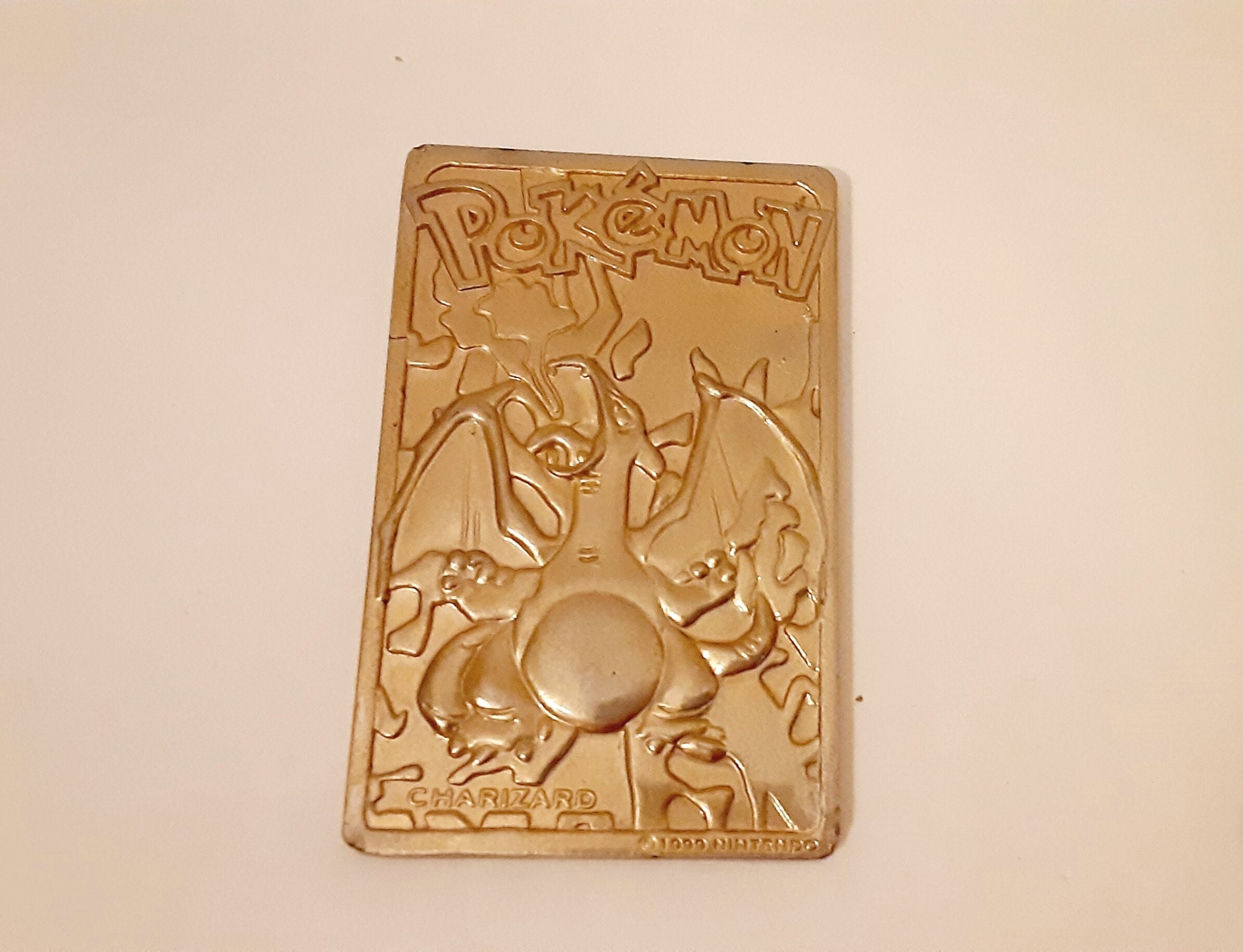 Pokemon Charizard 23k Gold-plated Trading Card Burger King Vintage