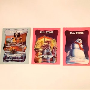 Vintage 90s Goosebumps Trading Cards: Say Cheese, Creeps, Snowman