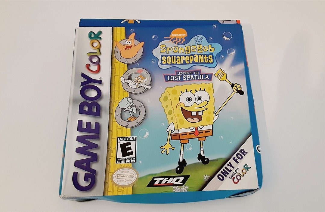 Spongebob Squarepants Legend of the Lost Spatula Game Boy Color Cartridge Works Original Box ...