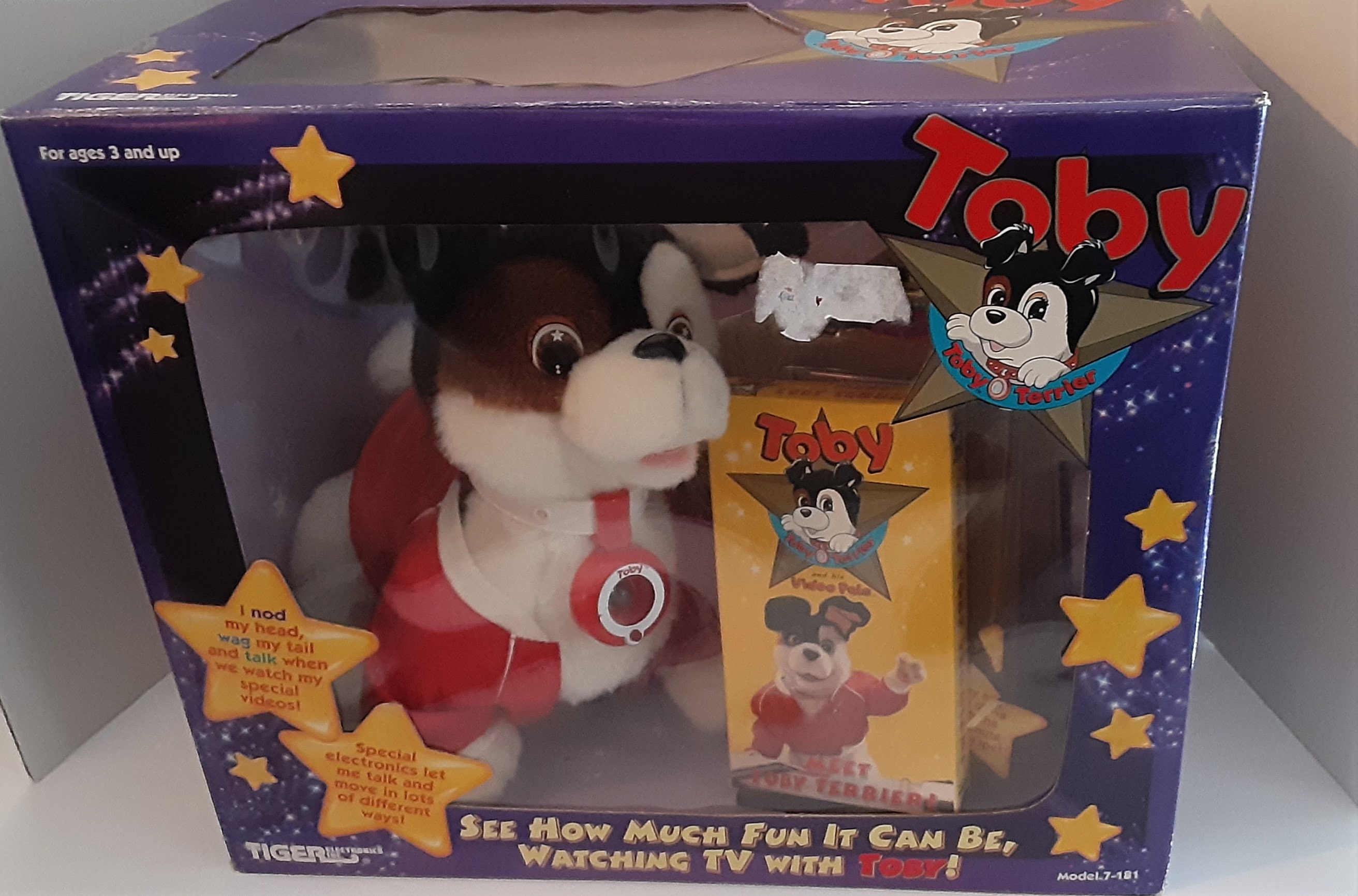 Toby Terrier Interactive Toy Dog in Original Box With Six VHS Tapes Tested  Tiger Electronics 1993 - Etsy