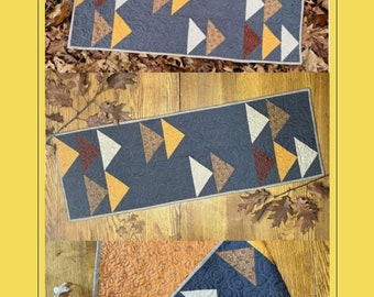 Wild Geese Table Runner Quilt Pattern Easy Flying Geese PDF Autumn Quilt Pattern Thanksgiving Quilt Pattern Farmhouse Quilt Pattern