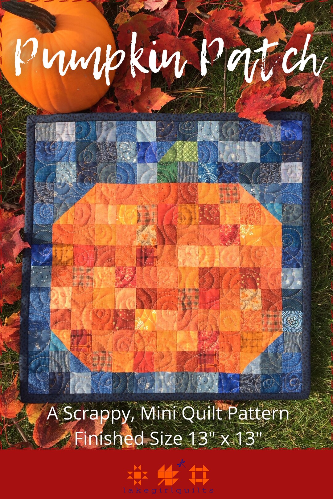 Pumpkin Patch Mini Quilt Pattern: Easy Harvest Theme (PDF Pattern) - Etsy