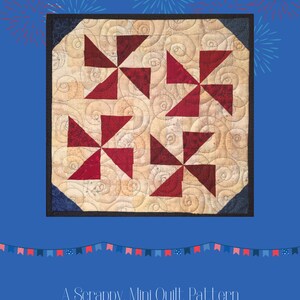 Easy Summer Mini Quilt Patterns Bundle PDF Scrappy Quilt Patterns Summer Quilt Patterns Wall Quilt Patterns Beginner Quilt Patterns image 2