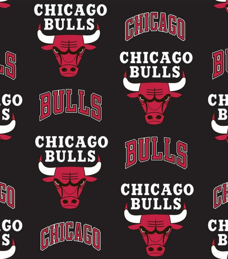 Chicago bull Printed Cotton Fabric By The Yard