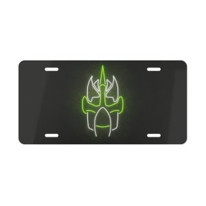 OSRS Neon Slayer - Vanity Plate, black license plate, funny license plate OSRS, Funny Rs Gift! Oldschool Rs Gift, osrs gift, funny OS, Iron