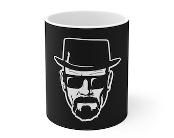 Walter White, Walt, Funny Mug, Heisenberg, Ceramic Mug, Funny 11 0z mug, great for gifts! Black version