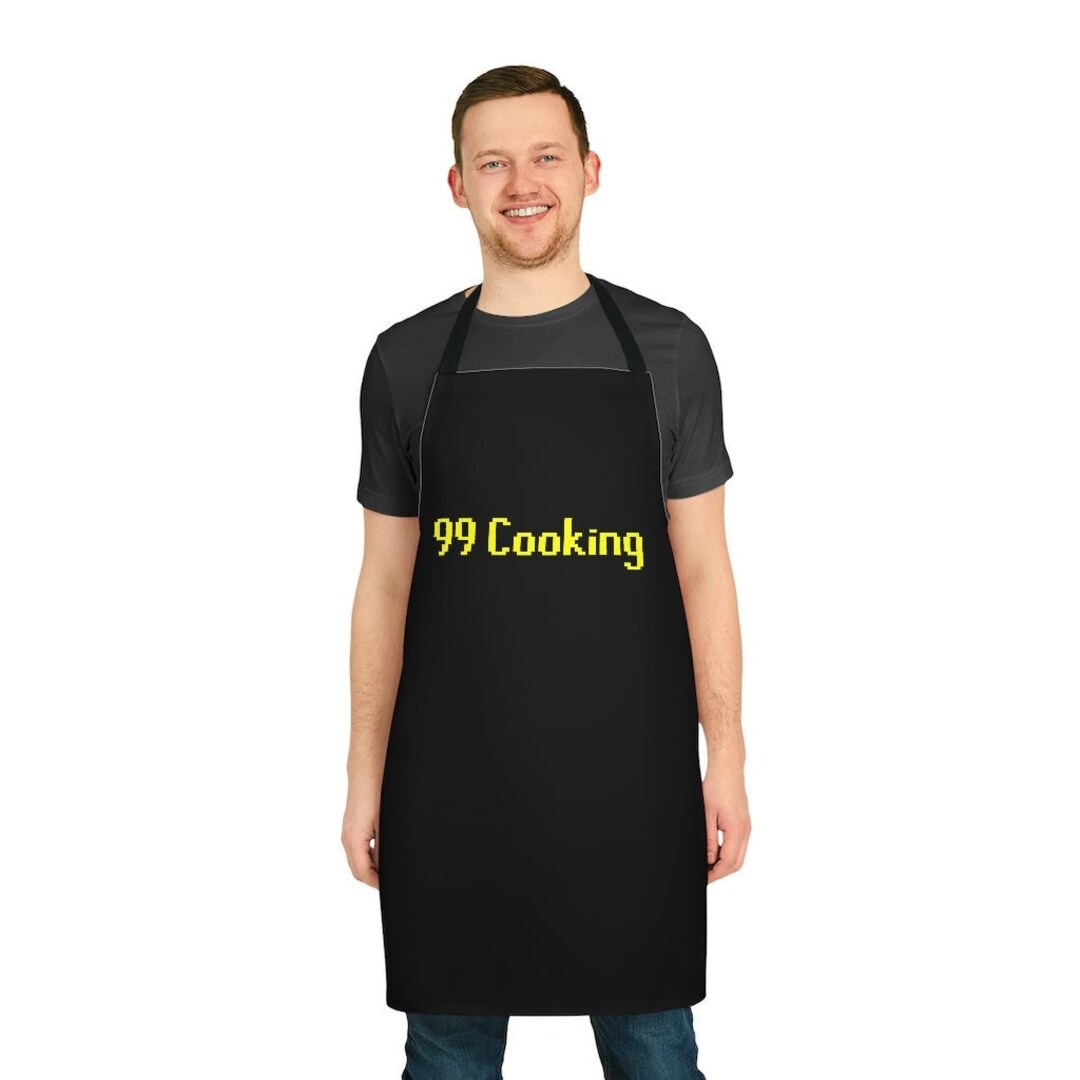 OSRS 99 Cooking Apron Printed With 99 Cooking Text, 99 Cooking, Gift