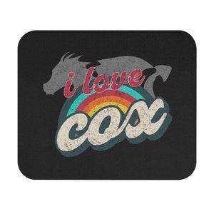 OSRS I Love Cox Mouse Pad! OSRS gaming mouse pad featuring unique I Love Cox design! Chambers of Xeric Raid! Funny gift, great OSRS gift!