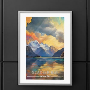 Glacier Bay National Park Commemorative Poster: A Pop Art Tribute