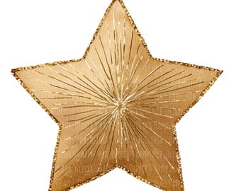 Watercolor Christmas Star Clipart | 16 Holiday PNGs | Gold Star Ornaments & Festive Decorations