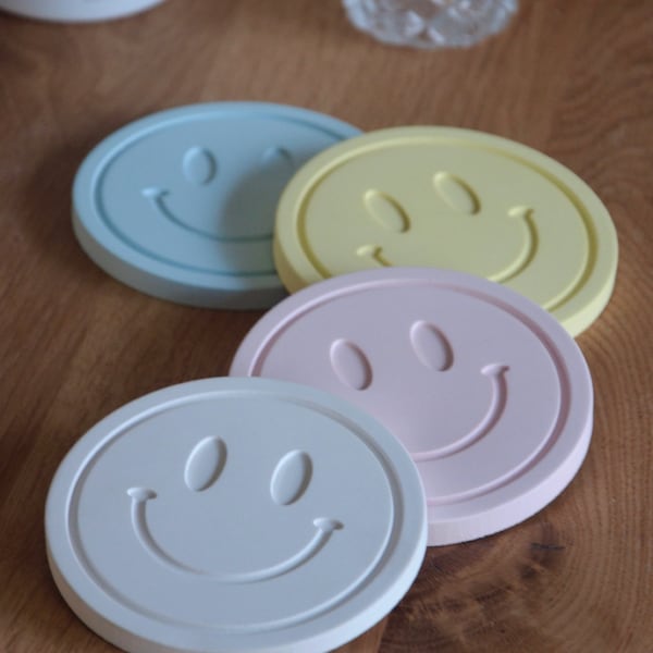 Smiley Coaster | Untersetzer | Emoji | Dekoschale | Schmuckablage | Ablage | Küche | Ostern | Muttertagsgeschenk | Tischdeko | Ostertafel