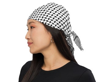 Pañuelo Keffiyeh, Palestina Keffiyeh Bandana, Patrón Keffiyeh, Patrón Palestino, Kufiya, Hatta Palestina, Patrón Keffiyeh Bandana