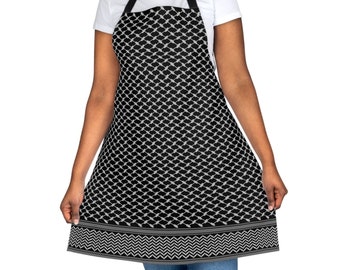 Keffiyeh Apron, Palestinian Apron (AOP), Palestinian Kitchen, Palestinian Accessories, Keffiyeh Kitchen Accessory, Palestine Gifts