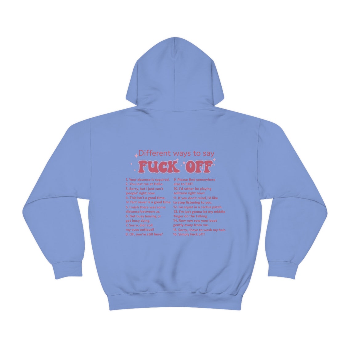 Different Ways to Say Fuck off Hoodie Several Ways to Say - Etsy
