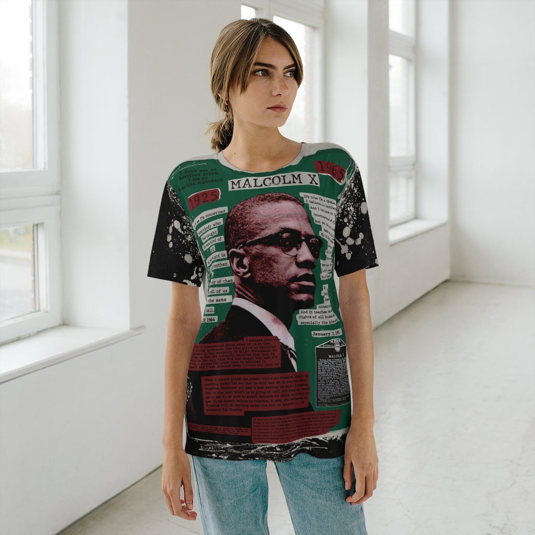 Malcolm X Shirt Euphoria, Rue's Malcolm X Shirt - Etsy