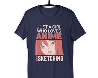 Just a Girl Who Loves Anime and Sketching T-shirt Set Your - Etsy Australia Just a Girl Who Loves Anime and Sketching T-shirt Set Your - Etsy Australia