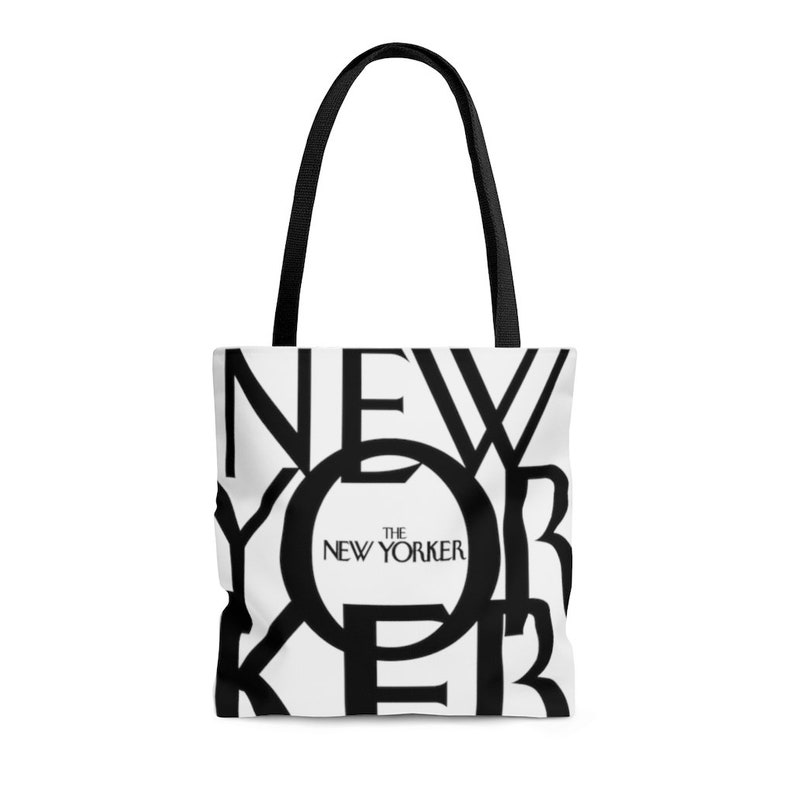 The New Yorker Tote Bag, New Yorker AOP Tote Bag Etsy