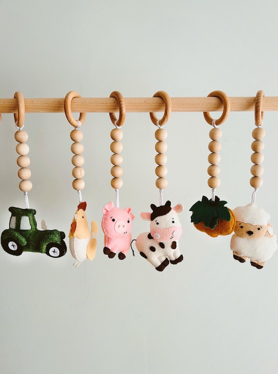 Farm Animal Baby Gym Toys: Felt Sensory Toys Set UK